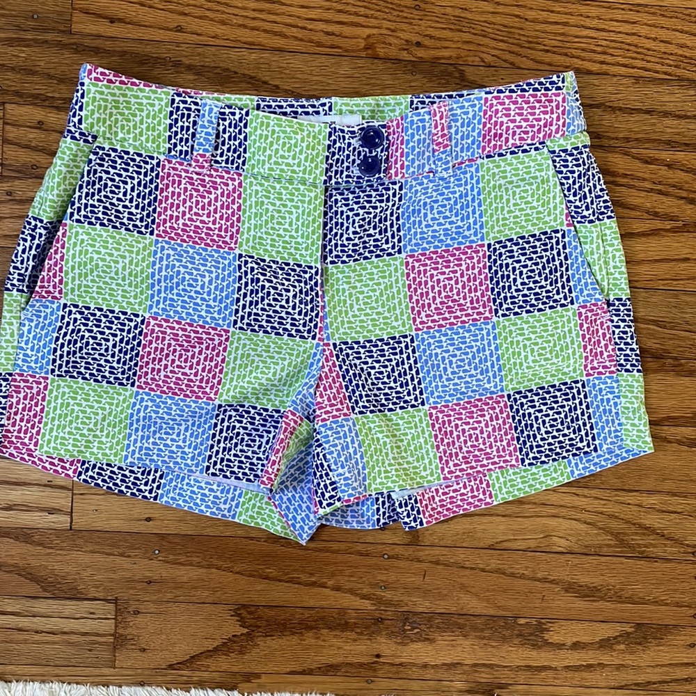 Vineyard Vines Whale Patchwork Cotton Shorts